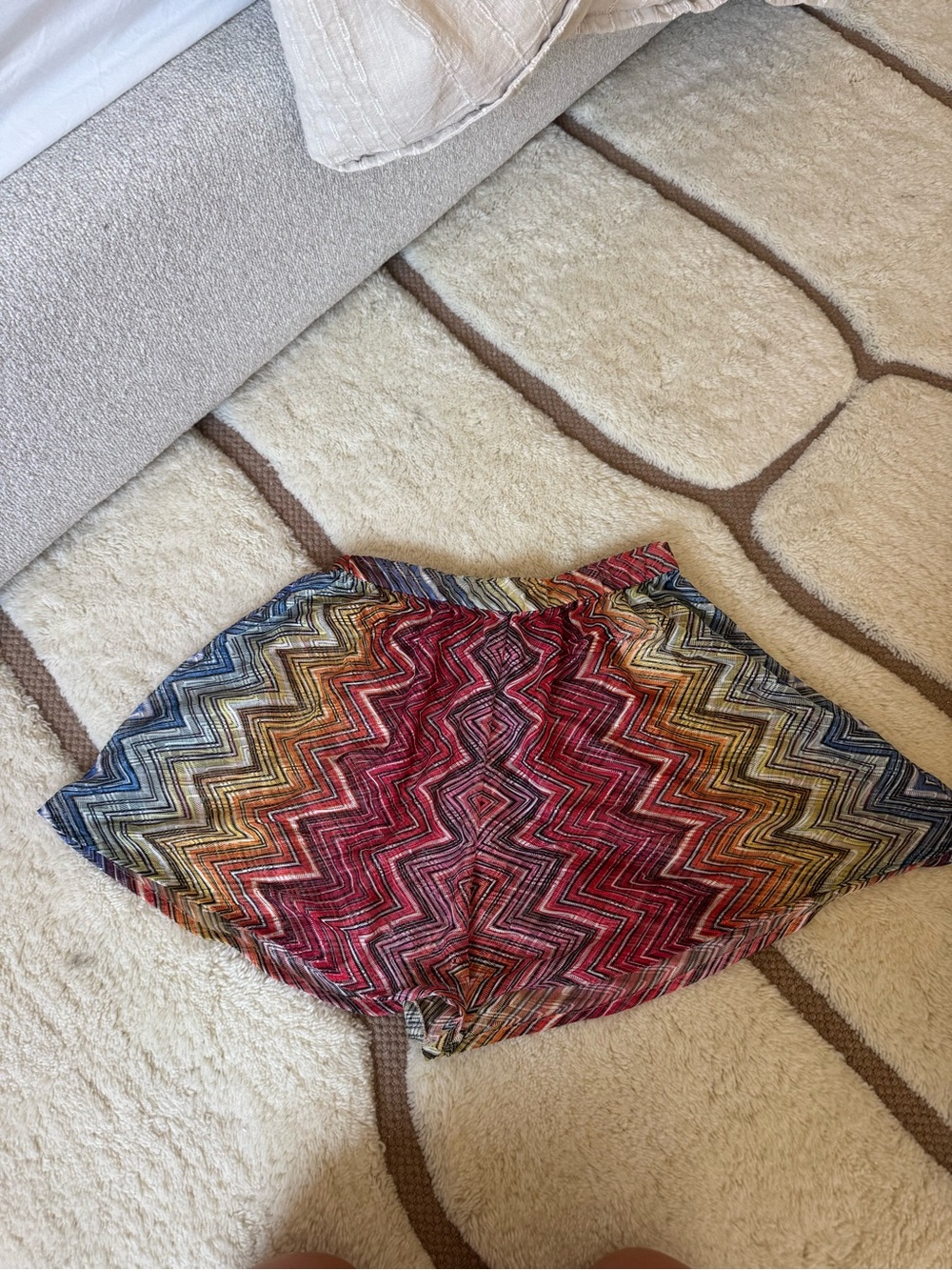 Missoni Multicolor Chevron Swim Coverup Shorts